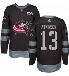 Mens Adidas Columbus Blue Jackets 13 Cam Atkinson Premier Black 1917 2017 100th Anniversary NHL Jersey Mens Adidas Columbus Blue Jackets 13 Cam Atkinson Premier Black 1917 2017 100th Anniversary NHL Jersey