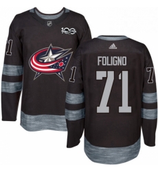 Mens Adidas Columbus Blue Jackets 71 Nick Foligno Authentic Black 1917 2017 100th Anniversary NHL Jersey Mens Adidas Columbus Blue Jackets 71 Nick Foligno Authentic Black 1917 2017 100th Anniversary NHL Jersey