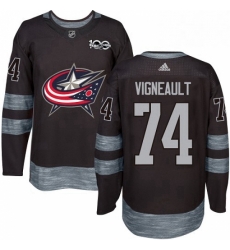 Mens Adidas Columbus Blue Jackets 74 Sam Vigneault Authentic Black 1917 2017 100th Anniversary NHL Jersey Mens Adidas Columbus Blue Jackets 74 Sam Vigneault Authentic Black 1917 2017 100th Anniversary NHL Jersey