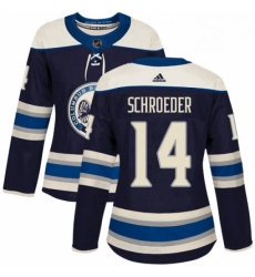 Womens Adidas Columbus Blue Jackets 14 Jordan Schroeder Authentic Navy Blue Alternate NHL Jersey Womens Adidas Columbus Blue Jackets 14 Jordan Schroeder Authentic Navy Blue Alternate NHL Jersey