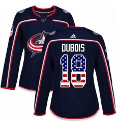 Womens Adidas Columbus Blue Jackets 18 Pierre Luc Dubois Authentic Navy Blue USA Flag Fashion NHL Jersey Womens Adidas Columbus Blue Jackets 18 Pierre Luc Dubois Authentic Navy Blue USA Flag Fashion NHL Jersey