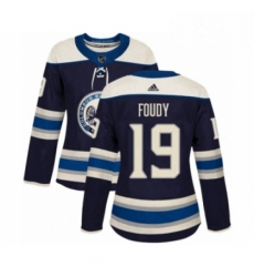 Womens Adidas Columbus Blue Jackets 19 Liam Foudy Premier Navy Blue Alternate NHL Jersey Womens Adidas Columbus Blue Jackets 19 Liam Foudy Premier Navy Blue Alternate NHL Jersey