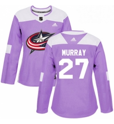 Womens Adidas Columbus Blue Jackets 27 Ryan Murray Authentic Purple Fights Cancer Practice NHL Jersey Womens Adidas Columbus Blue Jackets 27 Ryan Murray Authentic Purple Fights Cancer Practice NHL Jersey