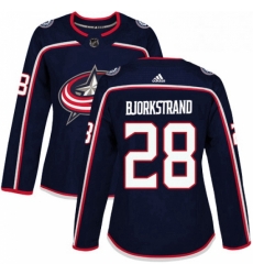 Womens Adidas Columbus Blue Jackets 28 Oliver Bjorkstrand Authentic Navy Blue Home NHL Jersey Womens Adidas Columbus Blue Jackets 28 Oliver Bjorkstrand Authentic Navy Blue Home NHL Jersey