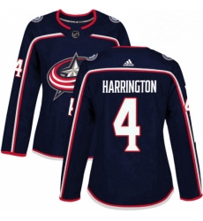 Womens Adidas Columbus Blue Jackets 4 Scott Harrington Authentic Navy Blue Home NHL Jersey Womens Adidas Columbus Blue Jackets 4 Scott Harrington Authentic Navy Blue Home NHL Jersey