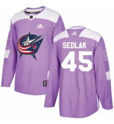 Youth Adidas Columbus Blue Jackets 45 Lukas Sedlak Authentic Purple Fights Cancer Practice NHL Jersey Youth Adidas Columbus Blue Jackets 45 Lukas Sedlak Authentic Purple Fights Cancer Practice NHL Jersey