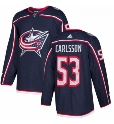 Youth Adidas Columbus Blue Jackets 53 Gabriel Carlsson Authentic Navy Blue Home NHL Jersey Youth Adidas Columbus Blue Jackets 53 Gabriel Carlsson Authentic Navy Blue Home NHL Jersey