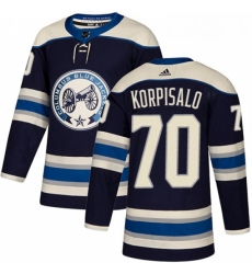 Youth Adidas Columbus Blue Jackets 70 Joonas Korpisalo Authentic Navy Blue Alternate NHL Jersey Youth Adidas Columbus Blue Jackets 70 Joonas Korpisalo Authentic Navy Blue Alternate NHL Jersey