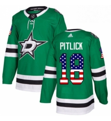 Mens Adidas Dallas Stars 18 Tyler Pitlick Authentic Green USA Flag Fashion NHL Jersey Mens Adidas Dallas Stars 18 Tyler Pitlick Authentic Green USA Flag Fashion NHL Jersey