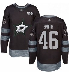 Mens Adidas Dallas Stars 46 Gemel Smith Authentic Black 1917 2017 100th Anniversary NHL Jersey Mens Adidas Dallas Stars 46 Gemel Smith Authentic Black 1917 2017 100th Anniversary NHL Jersey