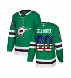 Mens Adidas Dallas Stars 60 Ty Dellandrea Authentic Green USA Flag Fashion NHL Jersey Mens Adidas Dallas Stars 60 Ty Dellandrea Authentic Green USA Flag Fashion NHL Jersey