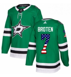 Mens Adidas Dallas Stars 7 Neal Broten Authentic Green USA Flag Fashion NHL Jersey Mens Adidas Dallas Stars 7 Neal Broten Authentic Green USA Flag Fashion NHL Jersey