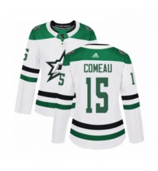 Womens Adidas Dallas Stars 15 Blake Comeau Authentic White Away NHL Jersey Womens Adidas Dallas Stars 15 Blake Comeau Authentic White Away NHL Jersey