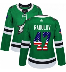 Womens Adidas Dallas Stars 47 Alexander Radulov Authentic Green USA Flag Fashion NHL Jersey Womens Adidas Dallas Stars 47 Alexander Radulov Authentic Green USA Flag Fashion NHL Jersey