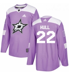 Youth Adidas Dallas Stars 22 Brett Hull Authentic Purple Fights Cancer Practice NHL Jersey Youth Adidas Dallas Stars 22 Brett Hull Authentic Purple Fights Cancer Practice NHL Jersey