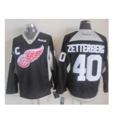 Detroit Red Wings #40 Henrik Zetterberg Black Practice Stitched NHL Jersey Detroit Red Wings #40 Henrik Zetterberg Black Practice Stitched NHL Jersey