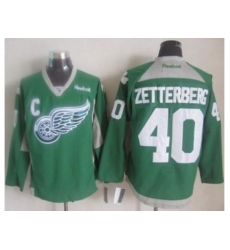 Detroit Red Wings #40 Henrik Zetterberg Green Practice Stitched NHL Jersey Detroit Red Wings #40 Henrik Zetterberg Green Practice Stitched NHL Jersey