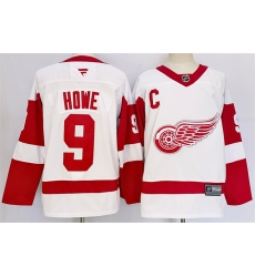 Men Detroit Red Wings 9 Gordie Howe White 2024 25 Stitched Jersey Men Detroit Red Wings 9 Gordie Howe White 2024 25 Stitched Jersey