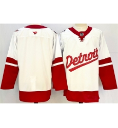 Men Detroit Red Wings Blank White Red 2024 25 Stitched Jersey Men Detroit Red Wings Blank White Red 2024 25 Stitched Jersey