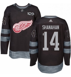 Mens Adidas Detroit Red Wings 14 Brendan Shanahan Premier Black 1917 2017 100th Anniversary NHL Jersey Mens Adidas Detroit Red Wings 14 Brendan Shanahan Premier Black 1917 2017 100th Anniversary NHL Jersey