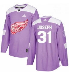Mens Adidas Detroit Red Wings 31 Curtis Joseph Authentic Purple Fights Cancer Practice NHL Jersey Mens Adidas Detroit Red Wings 31 Curtis Joseph Authentic Purple Fights Cancer Practice NHL Jersey