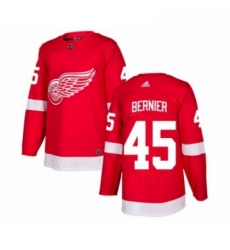 Mens Adidas Detroit Red Wings 45 Jonathan Bernier Premier Red Home NHL Jersey Mens Adidas Detroit Red Wings 45 Jonathan Bernier Premier Red Home NHL Jersey