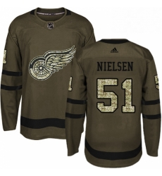 Mens Adidas Detroit Red Wings 51 Frans Nielsen Premier Green Salute to Service NHL Jersey Mens Adidas Detroit Red Wings 51 Frans Nielsen Premier Green Salute to Service NHL Jersey