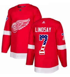 Mens Adidas Detroit Red Wings 7 Ted Lindsay Authentic Red USA Flag Fashion NHL Jersey Mens Adidas Detroit Red Wings 7 Ted Lindsay Authentic Red USA Flag Fashion NHL Jersey