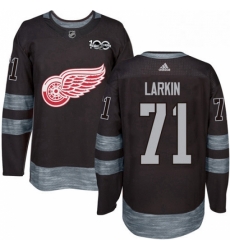 Mens Adidas Detroit Red Wings 71 Dylan Larkin Authentic Black 1917 2017 100th Anniversary NHL Jersey Mens Adidas Detroit Red Wings 71 Dylan Larkin Authentic Black 1917 2017 100th Anniversary NHL Jersey
