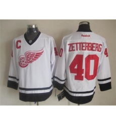 NHL Detroit Red Wings #40 Henrik Zetterberg black-white jerseys NHL Detroit Red Wings #40 Henrik Zetterberg black-white jerseys