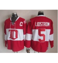 NHL Detroit Red Wings 5 lidstrom classic red jerseys NHL Detroit Red Wings 5 lidstrom classic red jerseys