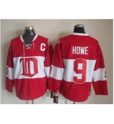NHL Detroit Red Wings 9 Gordie Howe classic red jerseys NHL Detroit Red Wings 9 Gordie Howe classic red jerseys