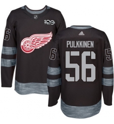 Red Wings #56 Teemu Pulkkinen Black 1917 2017 100th Anniversary Stitched NHL Jersey Red Wings #56 Teemu Pulkkinen Black 1917 2017 100th Anniversary Stitched NHL Jersey
