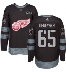 Red Wings #65 Danny DeKeyser Black 1917 2017 100th Anniversary Stitched NHL Jersey Red Wings #65 Danny DeKeyser Black 1917 2017 100th Anniversary Stitched NHL Jersey