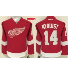 Red Wings #14 Gustav Nyquist Red Home Womens Stitched NHL Jersey Red Wings #14 Gustav Nyquist Red Home Womens Stitched NHL Jersey
