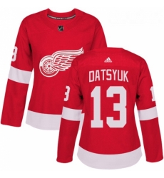 Womens Adidas Detroit Red Wings 13 Pavel Datsyuk Authentic Red Home NHL Jersey Womens Adidas Detroit Red Wings 13 Pavel Datsyuk Authentic Red Home NHL Jersey