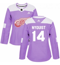 Womens Adidas Detroit Red Wings 14 Gustav Nyquist Authentic Purple Fights Cancer Practice NHL Jersey Womens Adidas Detroit Red Wings 14 Gustav Nyquist Authentic Purple Fights Cancer Practice NHL Jersey