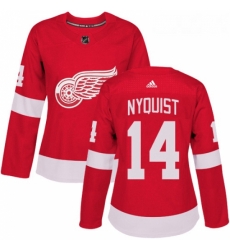 Womens Adidas Detroit Red Wings 14 Gustav Nyquist Premier Red Home NHL Jersey Womens Adidas Detroit Red Wings 14 Gustav Nyquist Premier Red Home NHL Jersey