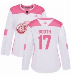 Womens Adidas Detroit Red Wings 17 David Booth Authentic WhitePink Fashion NHL Jersey Womens Adidas Detroit Red Wings 17 David Booth Authentic WhitePink Fashion NHL Jersey