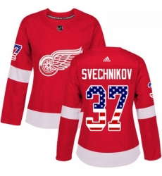 Womens Adidas Detroit Red Wings 37 Evgeny Svechnikov Authentic Red USA Flag Fashion NHL Jersey Womens Adidas Detroit Red Wings 37 Evgeny Svechnikov Authentic Red USA Flag Fashion NHL Jersey