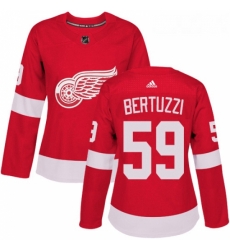 Womens Adidas Detroit Red Wings 59 Tyler Bertuzzi Authentic Red Home NHL Jersey Womens Adidas Detroit Red Wings 59 Tyler Bertuzzi Authentic Red Home NHL Jersey