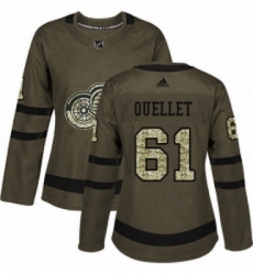 Womens Adidas Detroit Red Wings 61 Xavier Ouellet Authentic Green Salute to Service NHL Jersey Womens Adidas Detroit Red Wings 61 Xavier Ouellet Authentic Green Salute to Service NHL Jersey