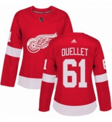 Womens Adidas Detroit Red Wings 61 Xavier Ouellet Authentic Red Home NHL Jersey Womens Adidas Detroit Red Wings 61 Xavier Ouellet Authentic Red Home NHL Jersey