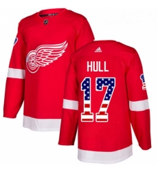 Youth Adidas Detroit Red Wings 17 Brett Hull Authentic Red USA Flag Fashion NHL Jersey Youth Adidas Detroit Red Wings 17 Brett Hull Authentic Red USA Flag Fashion NHL Jersey