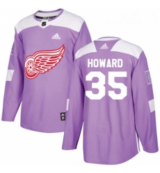 Youth Adidas Detroit Red Wings 35 Jimmy Howard Authentic Purple Fights Cancer Practice NHL Jersey Youth Adidas Detroit Red Wings 35 Jimmy Howard Authentic Purple Fights Cancer Practice NHL Jersey