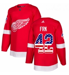 Youth Adidas Detroit Red Wings 42 Martin Frk Authentic Red USA Flag Fashion NHL Jersey Youth Adidas Detroit Red Wings 42 Martin Frk Authentic Red USA Flag Fashion NHL Jersey