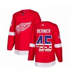 Youth Adidas Detroit Red Wings 45 Jonathan Bernier Authentic Red USA Flag Fashion NHL Jersey Youth Adidas Detroit Red Wings 45 Jonathan Bernier Authentic Red USA Flag Fashion NHL Jersey