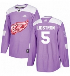 Youth Adidas Detroit Red Wings 5 Nicklas Lidstrom Authentic Purple Fights Cancer Practice NHL Jersey Youth Adidas Detroit Red Wings 5 Nicklas Lidstrom Authentic Purple Fights Cancer Practice NHL Jersey