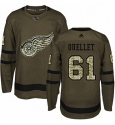 Youth Adidas Detroit Red Wings 61 Xavier Ouellet Premier Green Salute to Service NHL Jersey Youth Adidas Detroit Red Wings 61 Xavier Ouellet Premier Green Salute to Service NHL Jersey