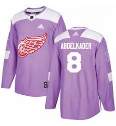 Youth Adidas Detroit Red Wings 8 Justin Abdelkader Authentic Purple Fights Cancer Practice NHL Jersey Youth Adidas Detroit Red Wings 8 Justin Abdelkader Authentic Purple Fights Cancer Practice NHL Jersey